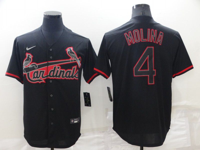 Men St.Louis Cardinals #4 Molina Black Game Nike 2022 MLB Jersey->pittsburgh steelers->NFL Jersey
